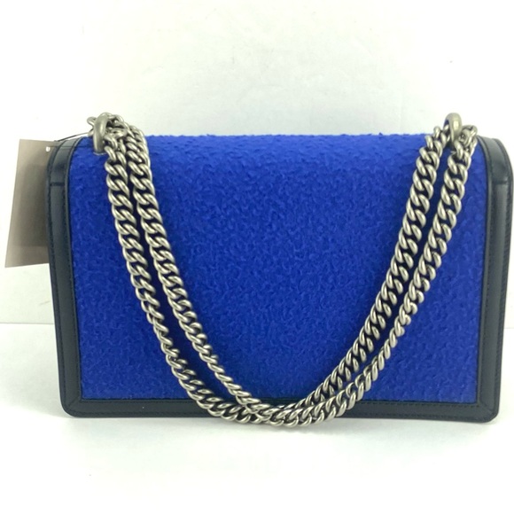 Gucci 400249 Dionysus Blue Casy Wool and Leather Shoulder Bag - Picture 5 of 14